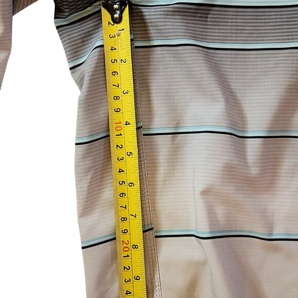 Billabong Recycler All Day Pro Board Shorts 31–Black Gray Striped Surf Swimwear - Picture 8 of 10